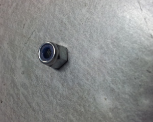 Self-locking counter nut M4 DIN 985 white zinc